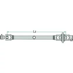 CARDAN GRAND ANGLE D'UN COTE L1210 MM F238