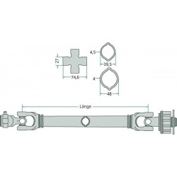CARDAN AVEC ROUE LIBRE L1010 MM F24