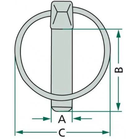 LOT 5 GOUPILLES CLIPS 8 MM LOT 5 GOUPILLES CLIPS 8 MM