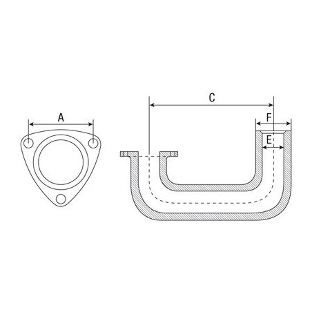 CODO DE ESCAPE PARA MASSEY FERGUSON