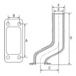 AUSPUFFBOGEN 04336272 FÜR DEUTZ